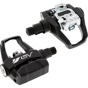 image:imageBV Bike Pedals Shimano SPDLook Delta Compatible 916 with Toe Clips  Peloton Pedals for Regular Shoes  Toe Cages for Peloton Bike  Exercise Bike Pedals  Universal Fit Bicycle PedalSpd  Delta Pedal